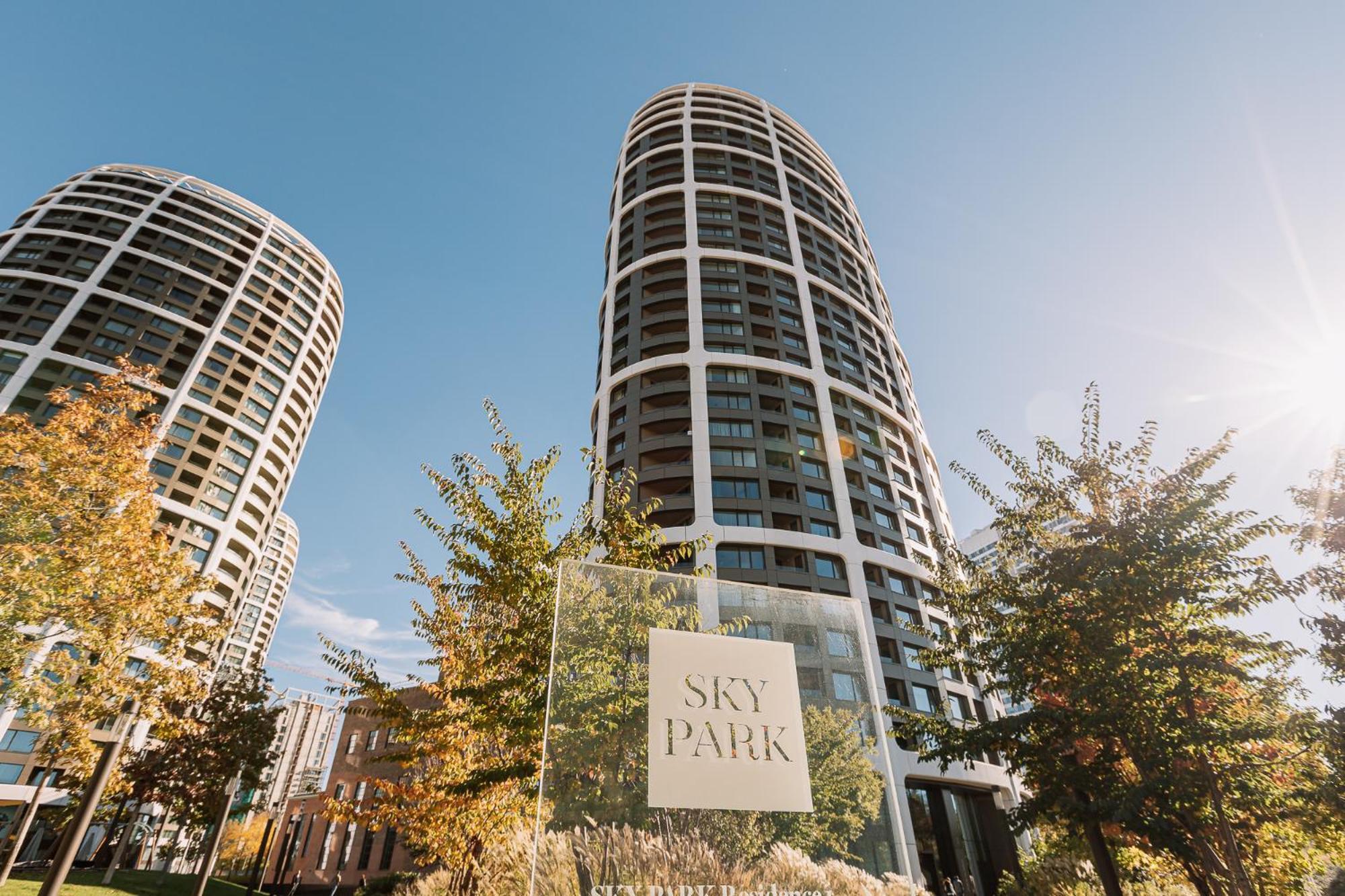Skau Blue Residence In Sky Park 21 Floor 2 Tower Panoramic View Free Parking Pressburg Exterior foto